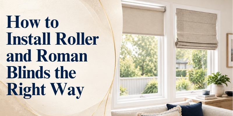 How to Install Roller and Roman Blinds the Right Way